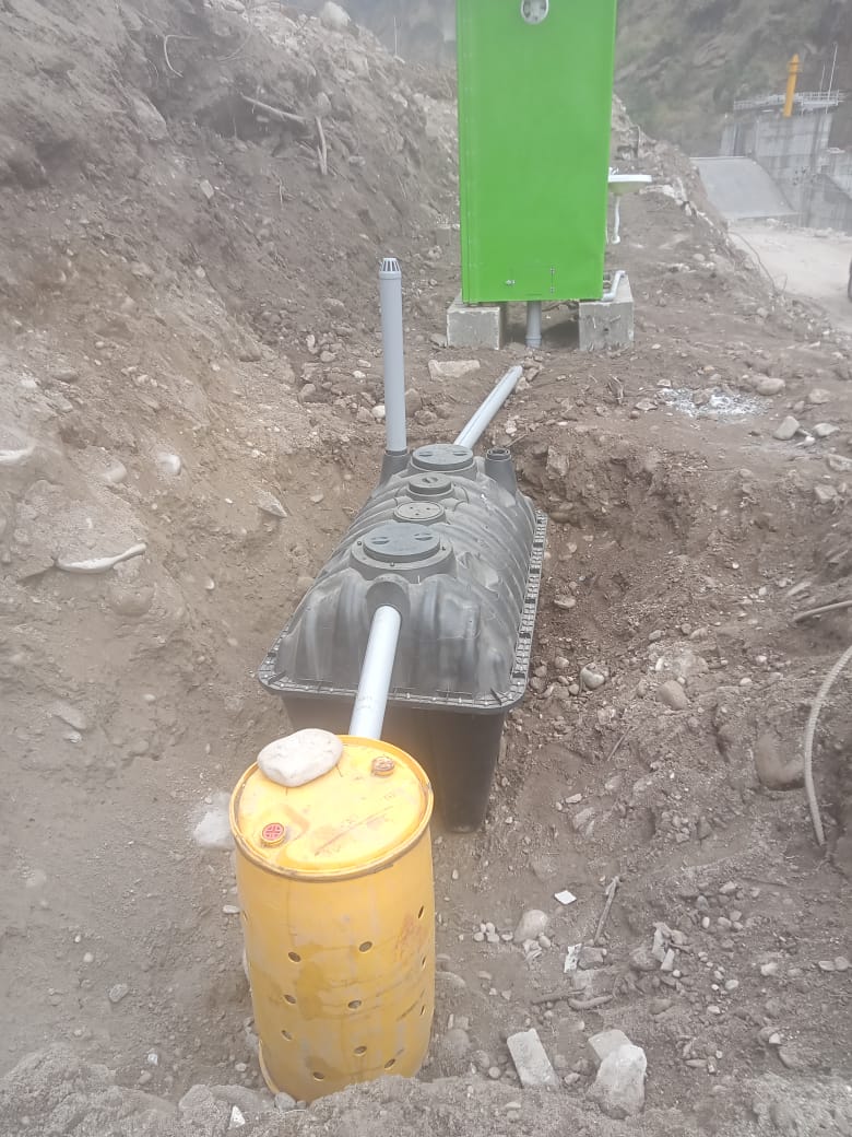 RTI Eco Septic Tank Installation for Upper Tamakoshi Hydropower Plant